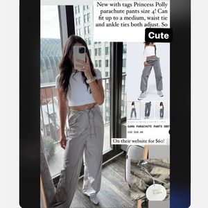 Princess Polly Gama parachute pants
